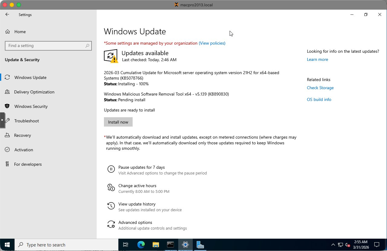 Windows Update toont You’re up to date — eerste ronde klaar